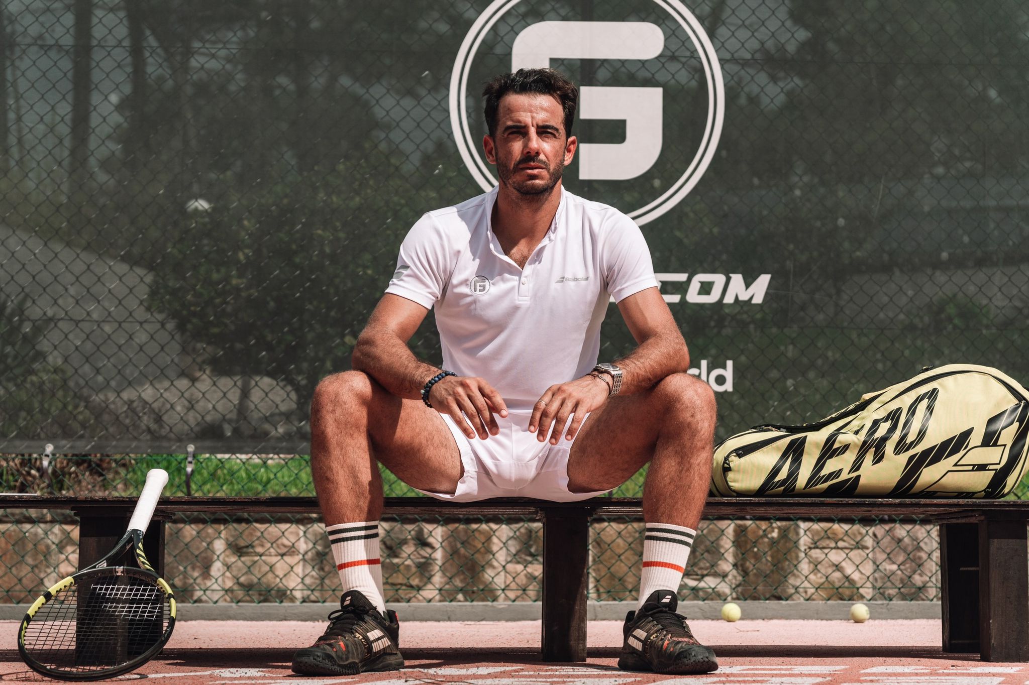 Frederico Gil at tennis court